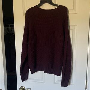 Time and Tru Deep Red Knit Sweater